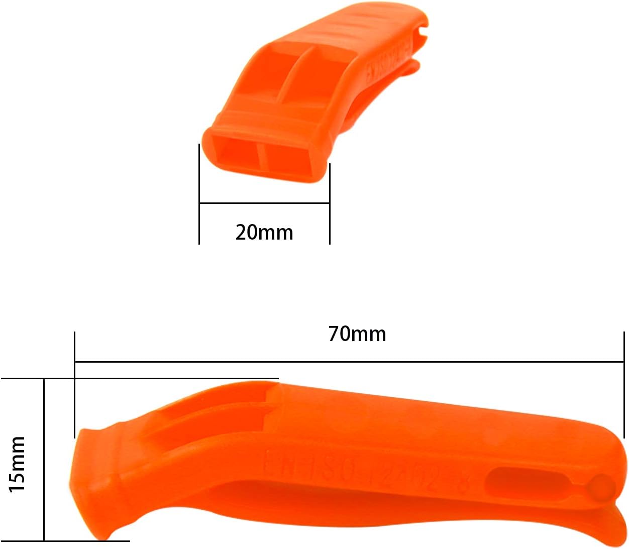 AUGSUN 10 Pcs Safety Whistle Marine Whistle Plastic Whistles with Lanyard for Emergency - Image 2