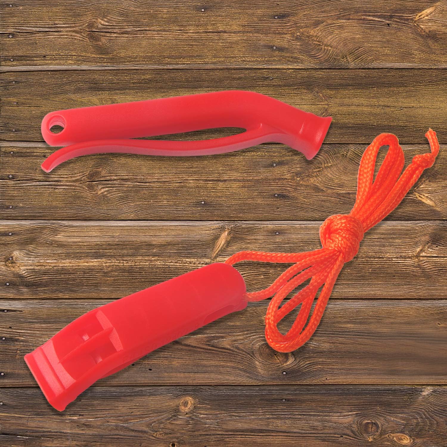 AUGSUN 10 Pcs Safety Whistle Marine Whistle Plastic Whistles with Lanyard for Emergency - Image 4